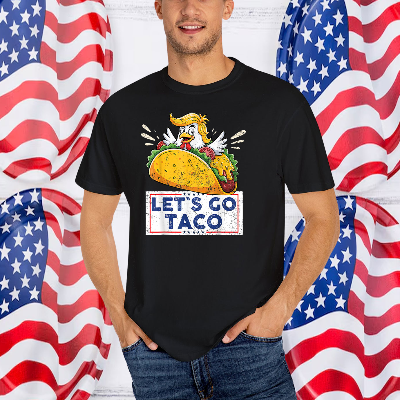 Funny Let's Go Taco Tee T-Shirt