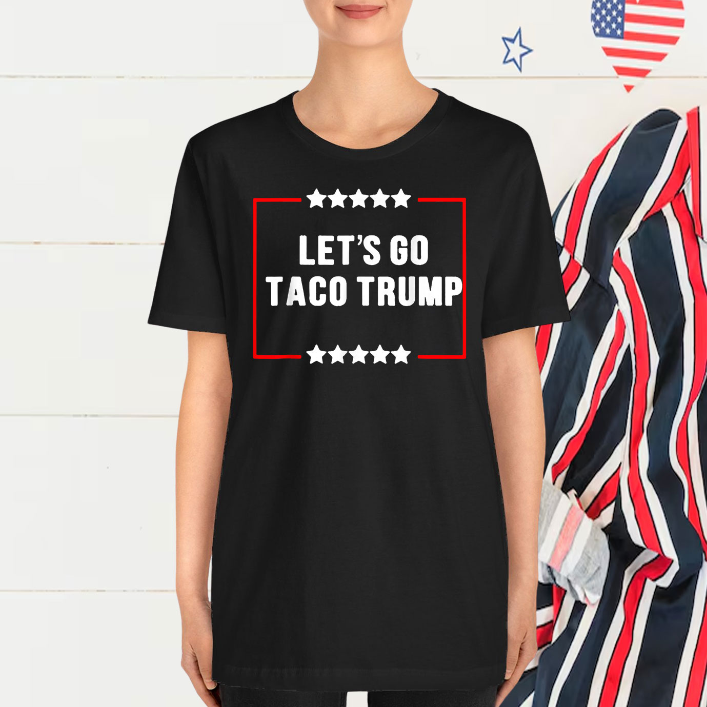 Funny Let's Go Taco Trump Always Chickens Out Meme Trendy T-Shirt