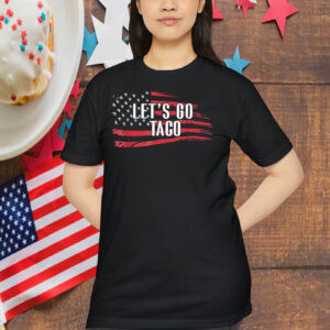 Funny Let's Go Taco USA Flag T-Shirt