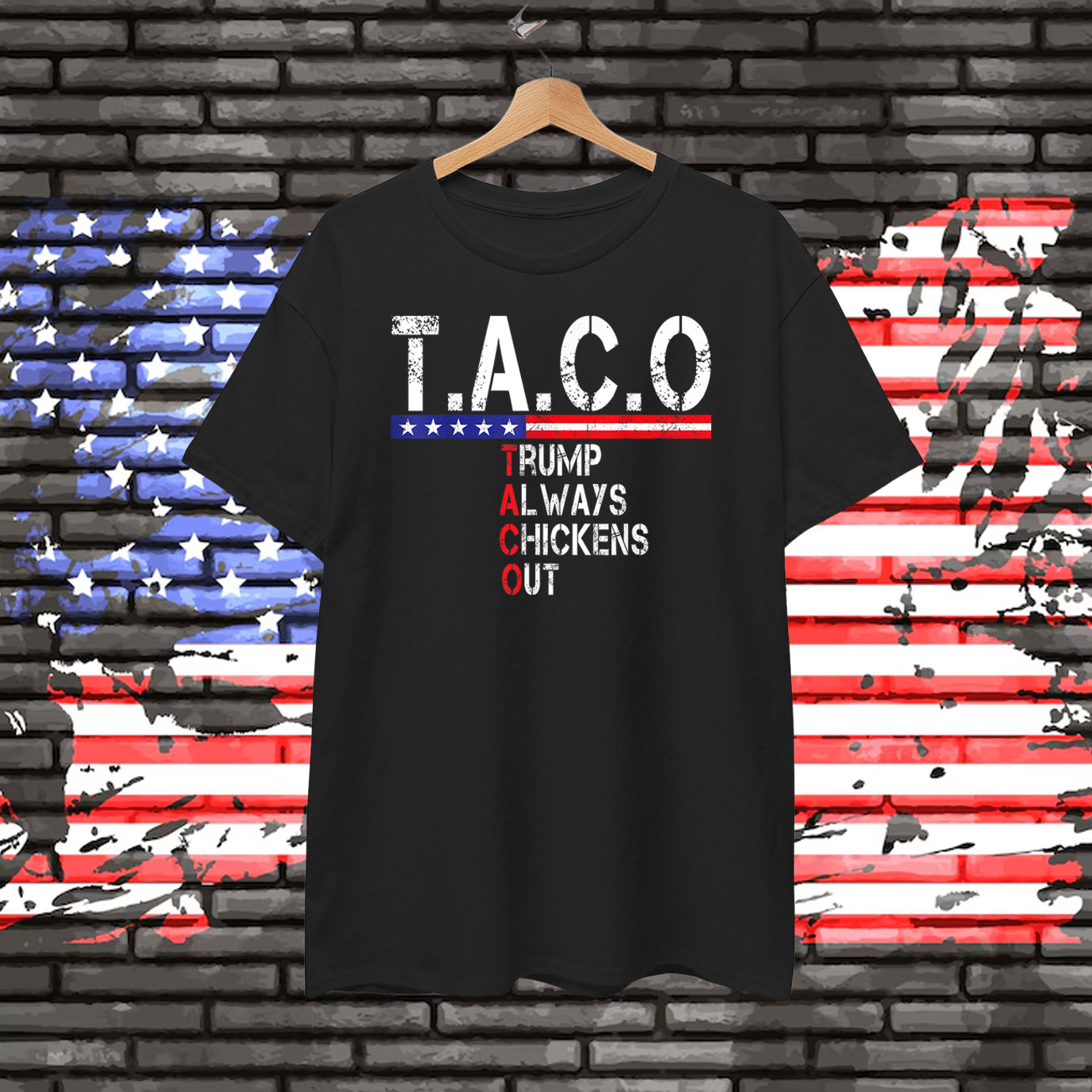 Funny Taco Trump Always Chickens Out 2025 Shirts