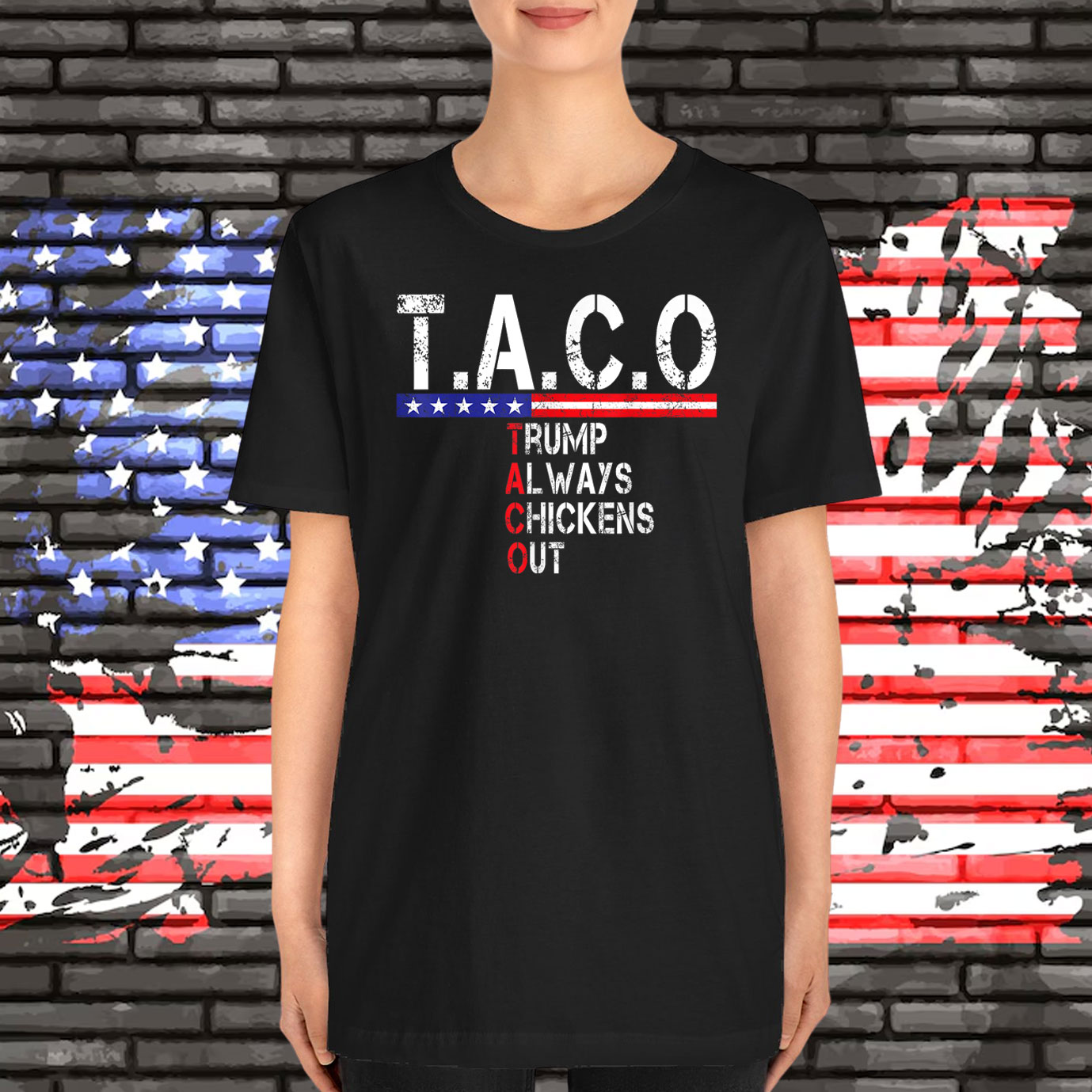 Funny Taco Trump Always Chickens Out 2025 Shirts