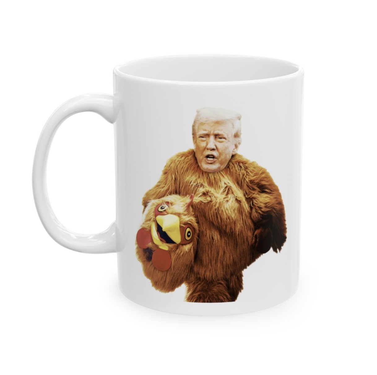 Funny Trump Always Chickens Out Ceramic Mug