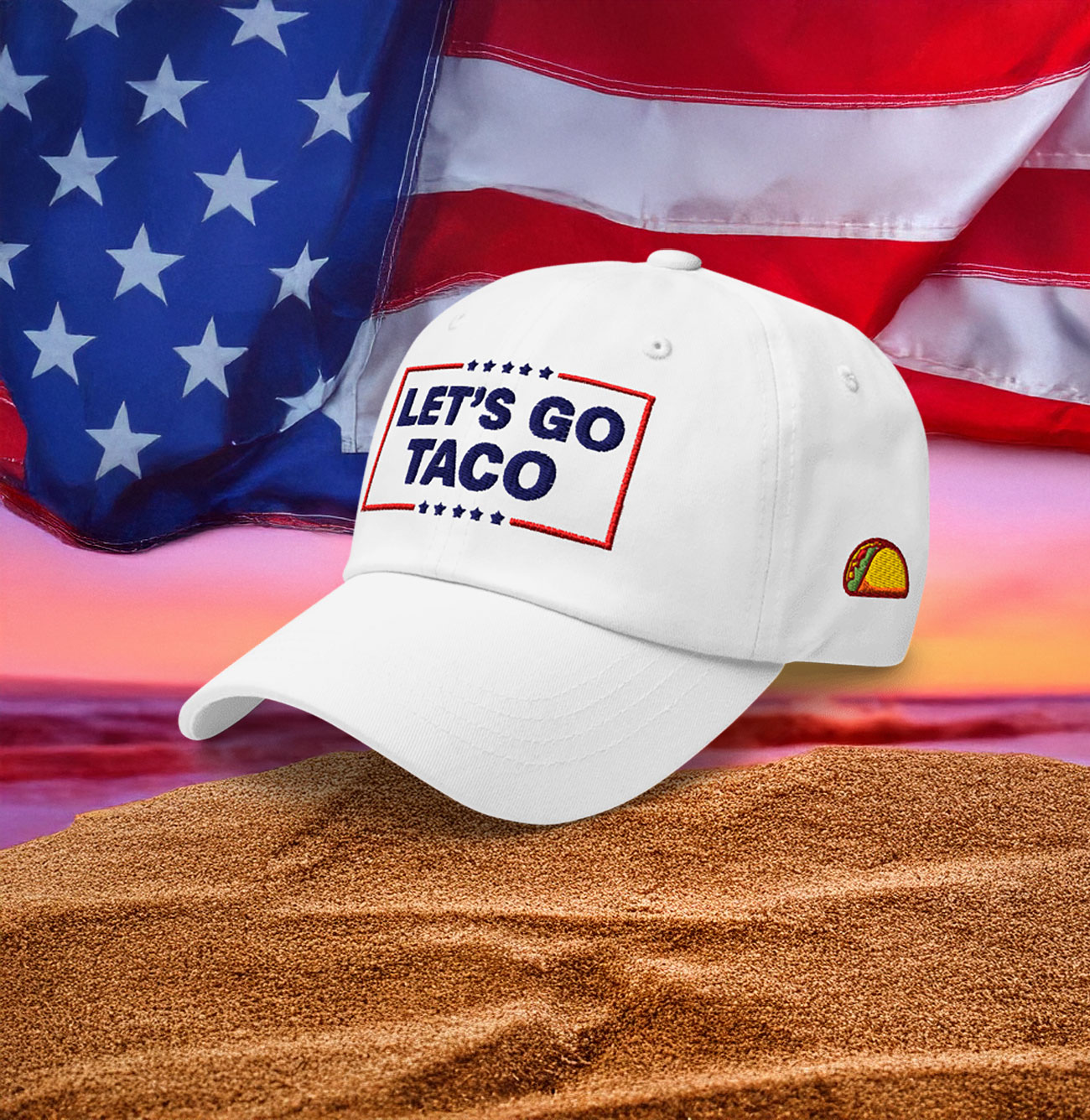 Let's Go TACO Trump Always Chickens Out Hat