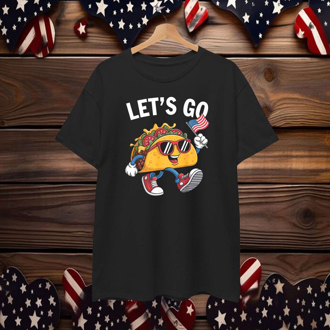 Let's Go Taco Funny Trump Always Chickens Out Premium T-Shirt