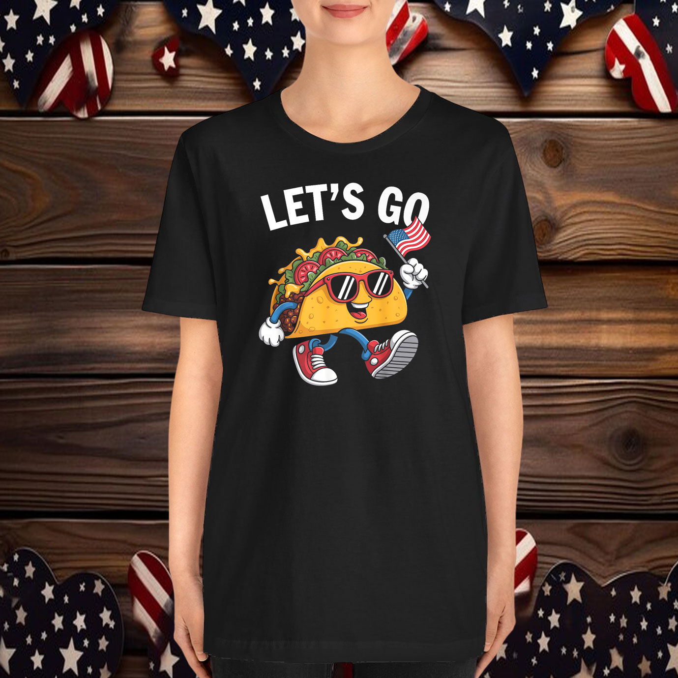 Let's Go Taco Funny Trump Always Chickens Out Premium T-Shirt