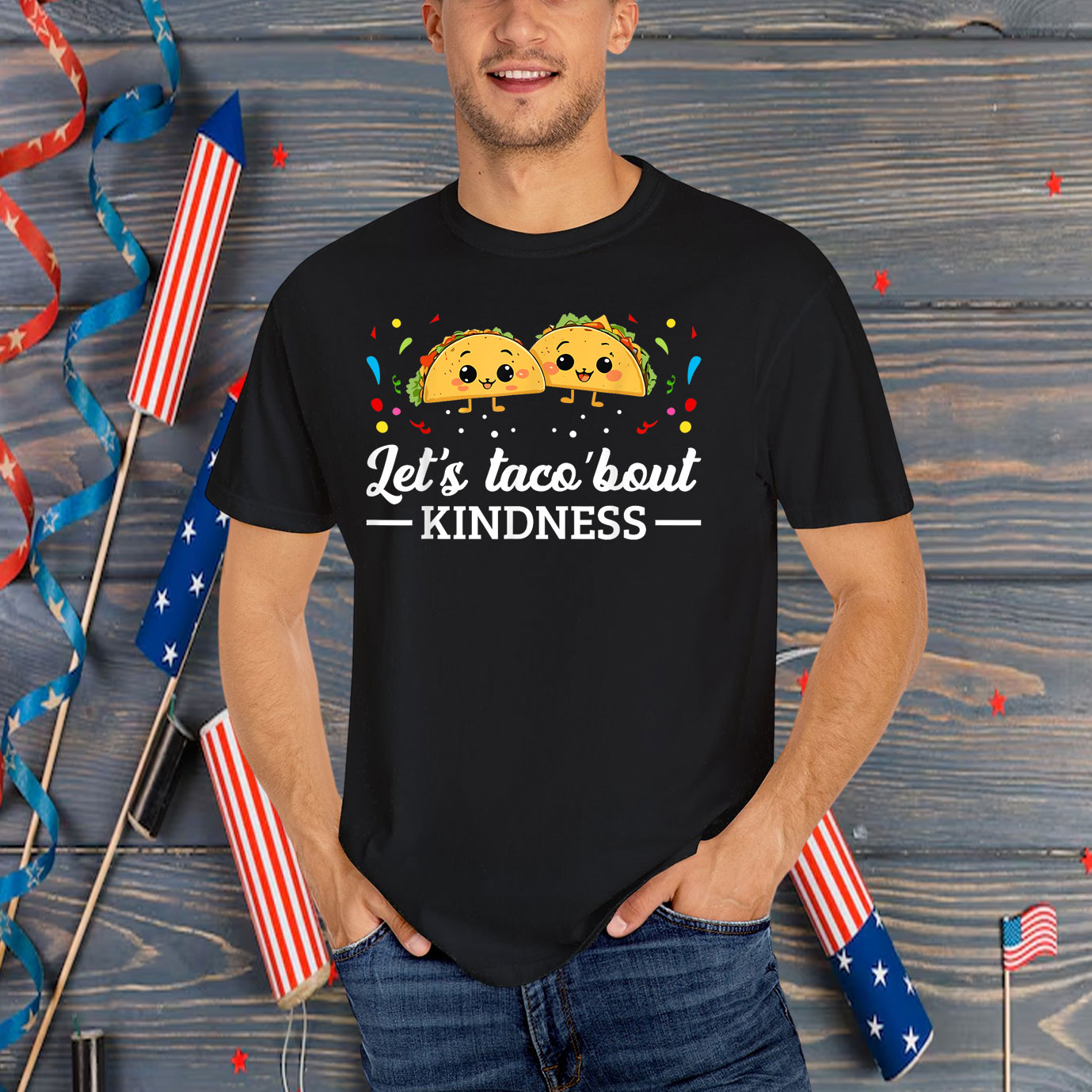 Let's Taco 'Bout Kindness Taco Food Lover T-Shirt