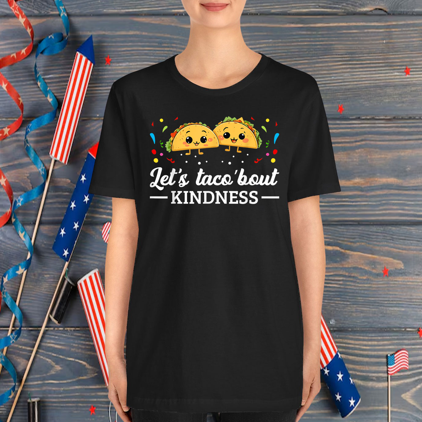 Let's Taco 'Bout Kindness Taco Food Lover T-Shirt
