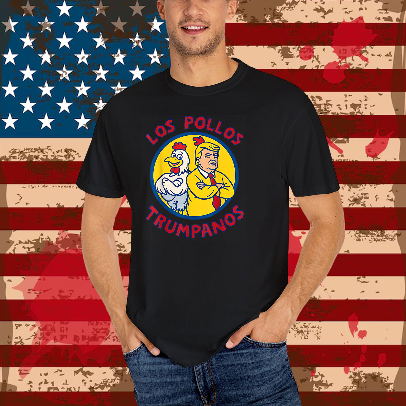 Los Pollos Trumpanos Taco Trump Always Chickens Out T-Shirt