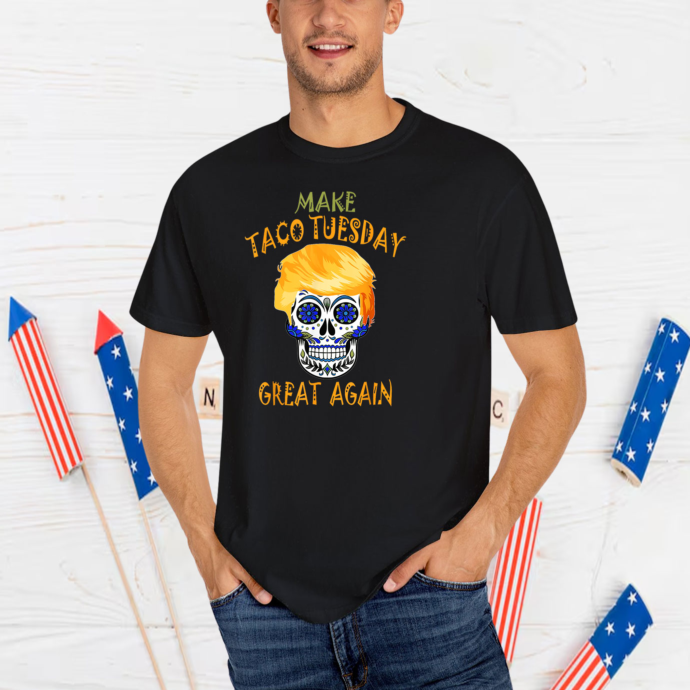 Make Taco Tuesday Great Again Funny Trump Taco T-Shirt