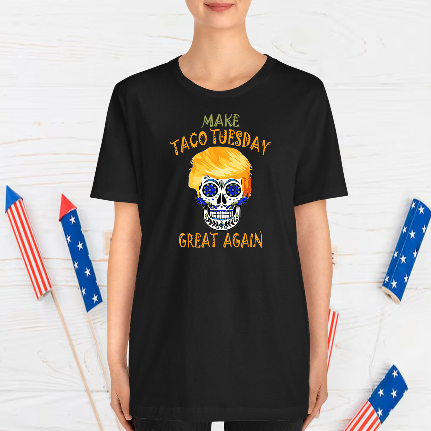 Make Taco Tuesday Great Again Funny Trump Taco T-Shirt