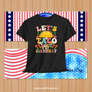 Mexican Party Cinco de Mayo Let's Taco Bout My Birthday T-Shirt