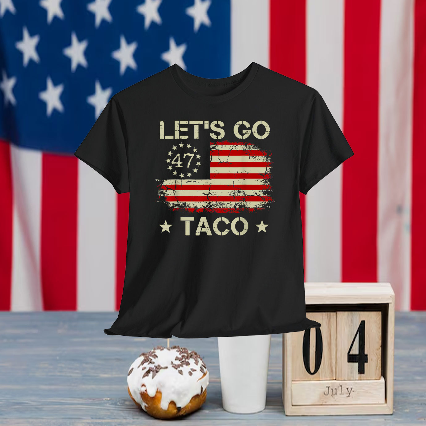 Retro Let's Go Taco Funny Let's Go Taco T-Shirt