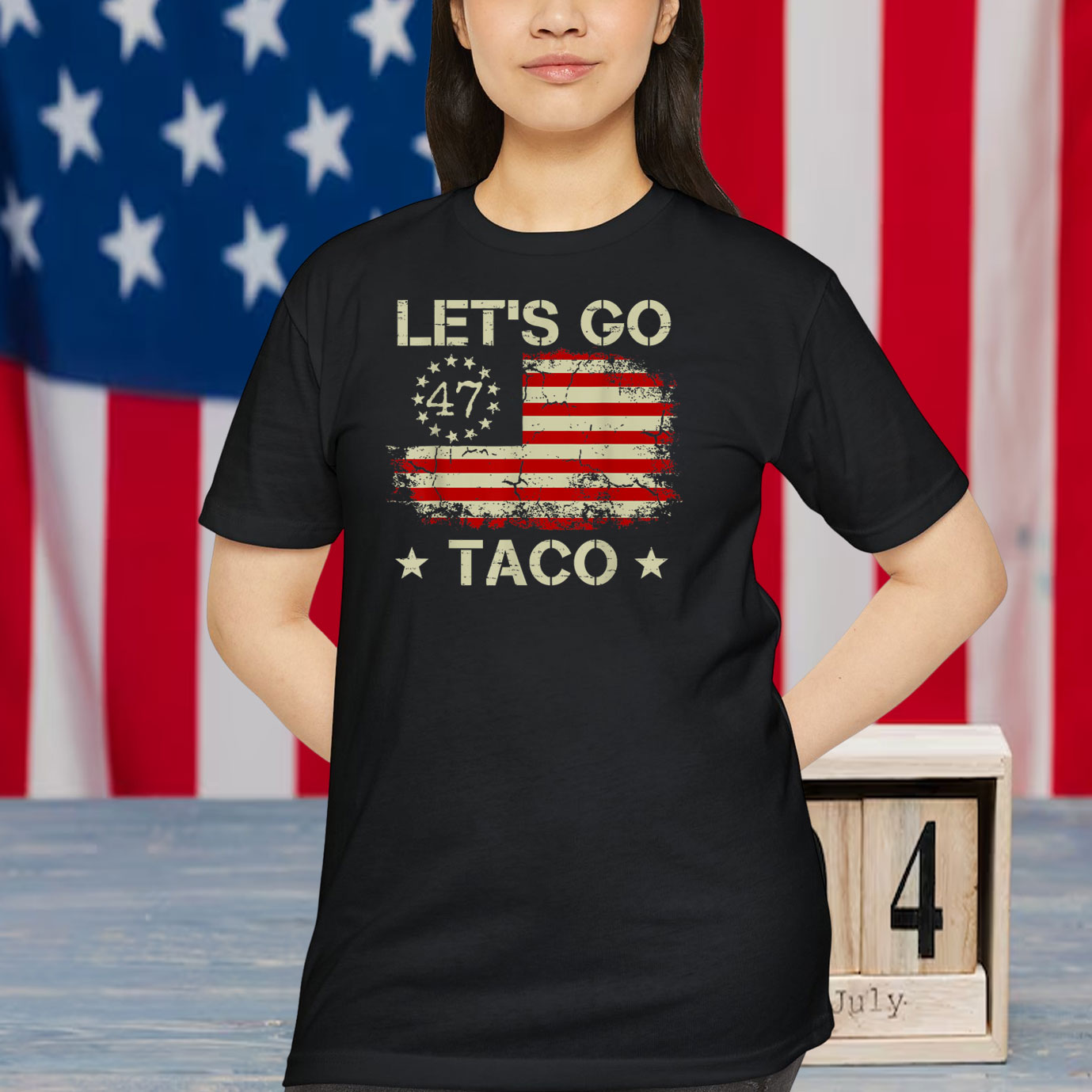 Retro Let's Go Taco Funny Let's Go Taco T-Shirt