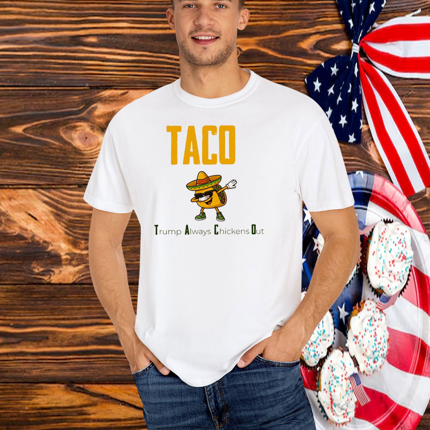 TACO Trump Always Chickens Out 2025 T-Shirt