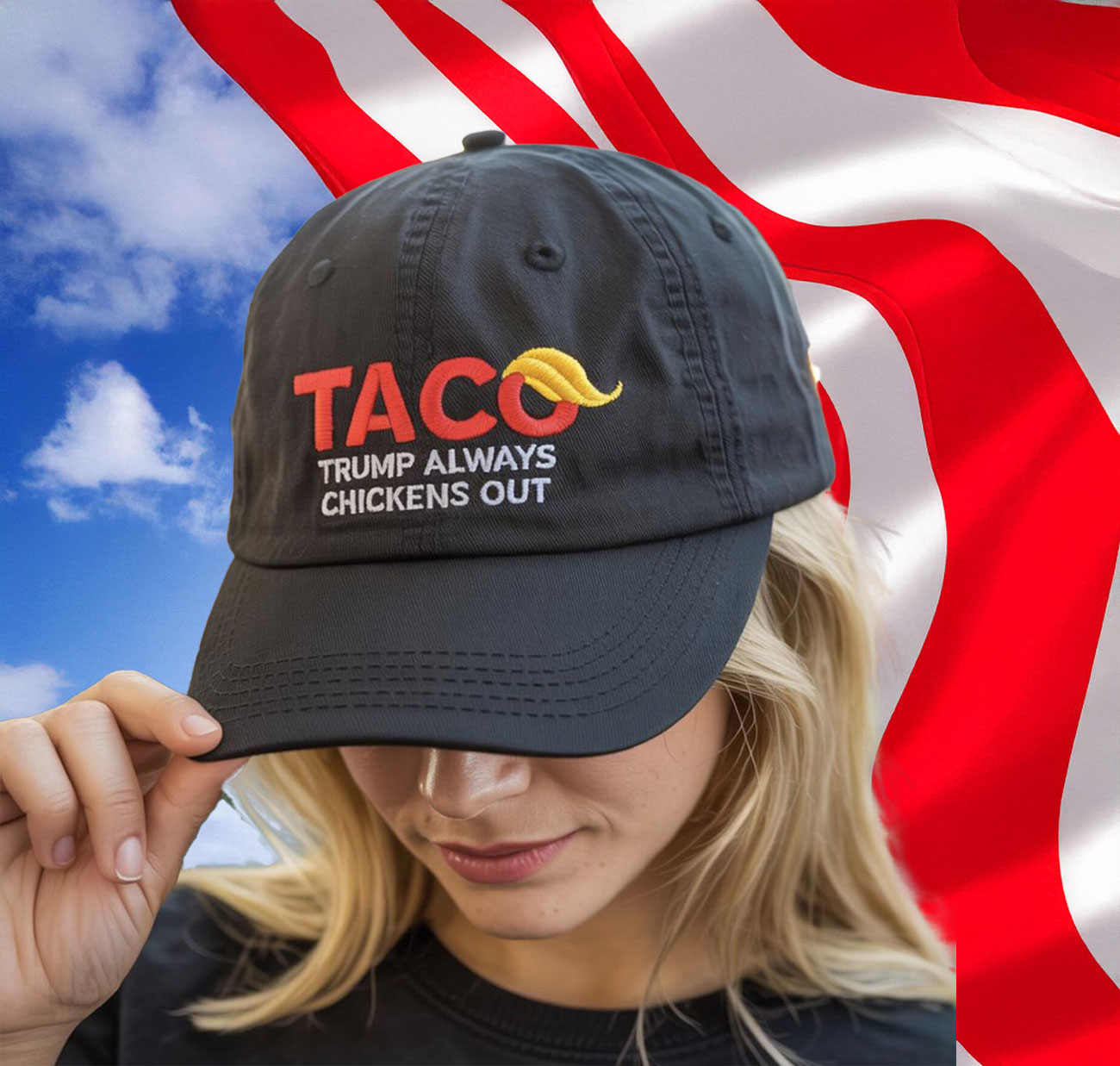 TACO Trump Always Chickens Out Hat