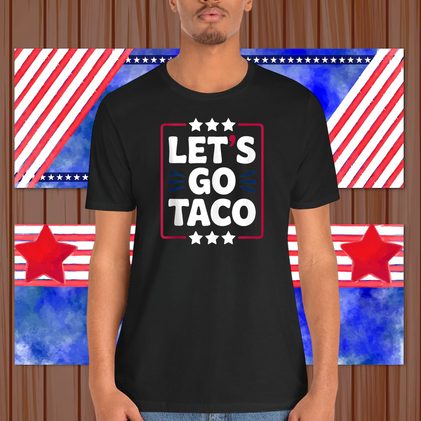 Taco Funny Let's Go Bold Statement Humor Graphic Shirt