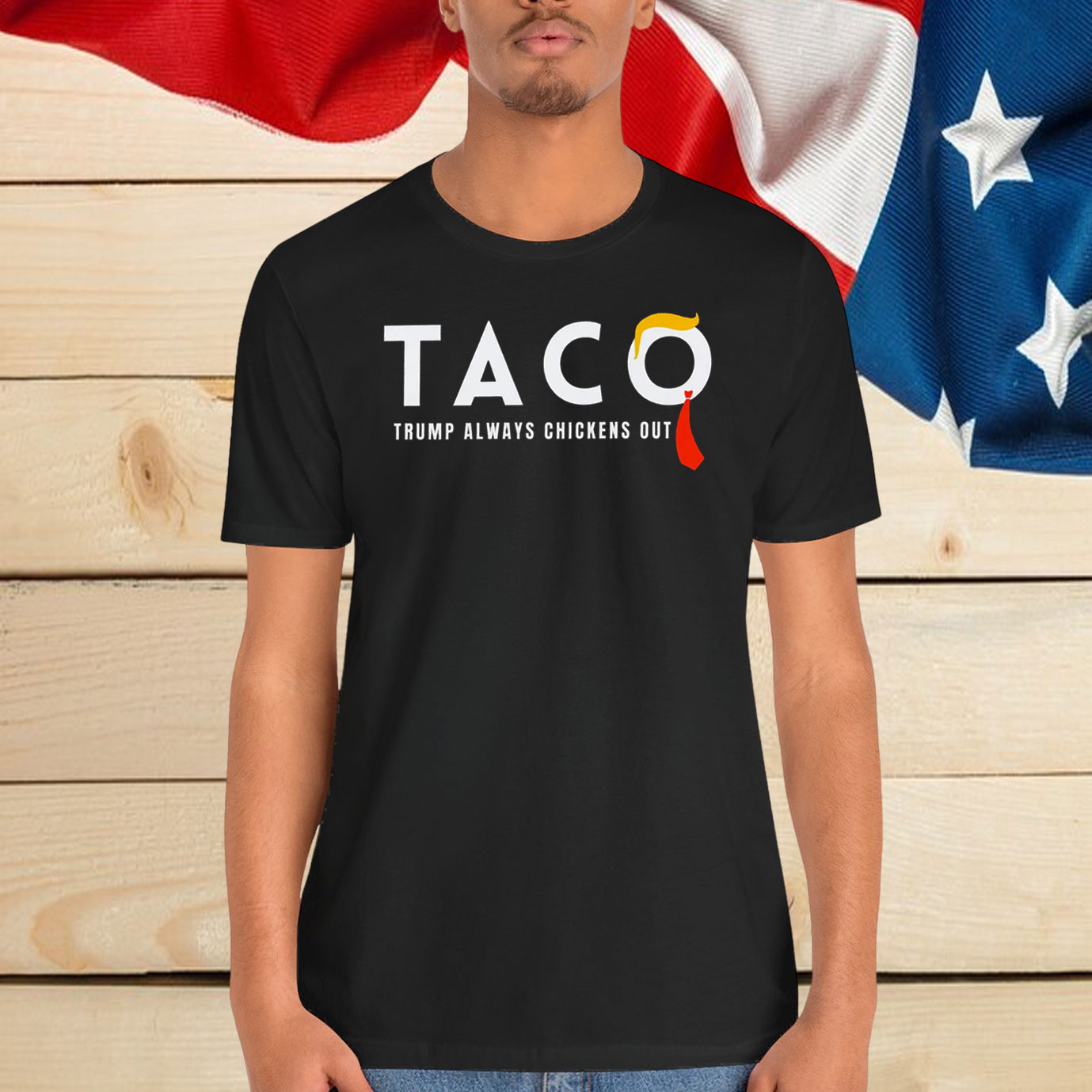 Taco Trump Always Chickens Out Shirt