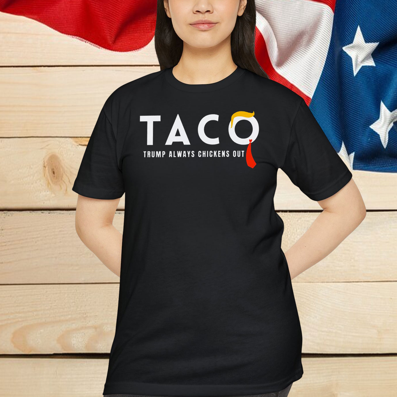 Taco Trump Always Chickens Out Shirt