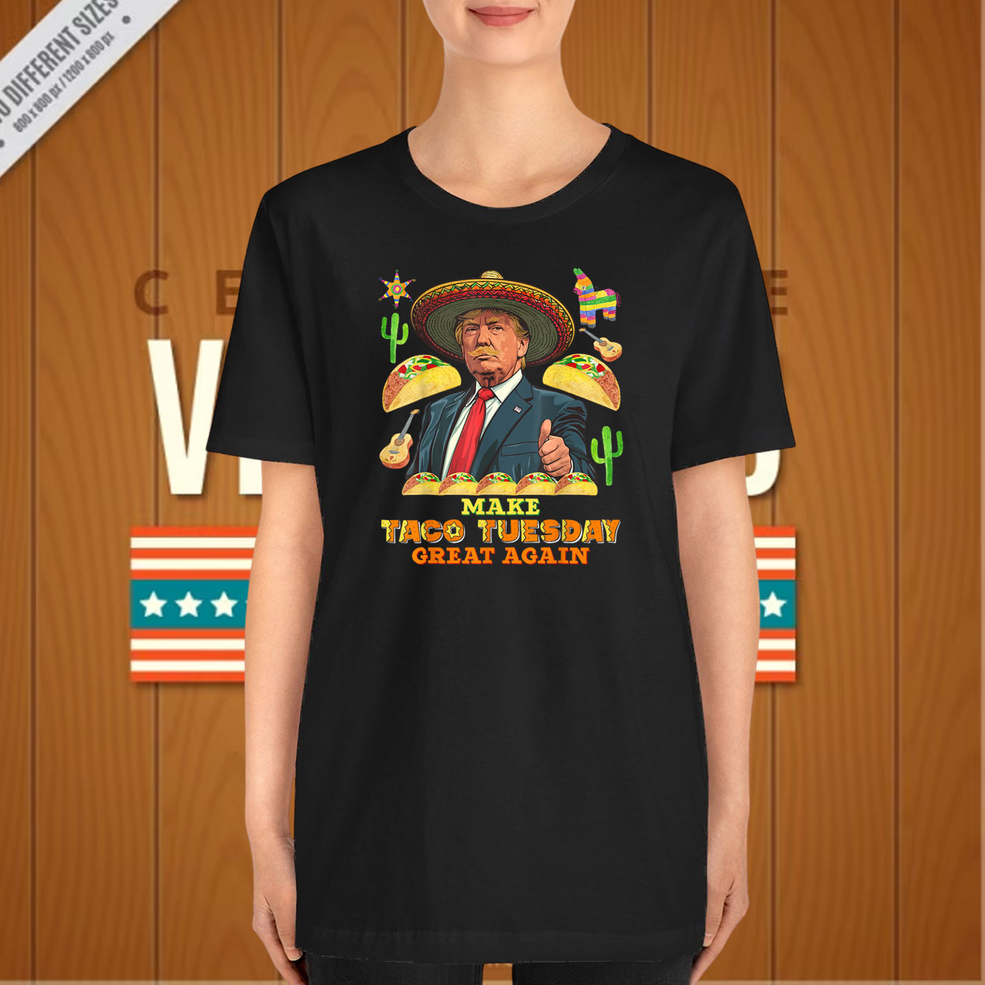 Taco Tuesday Make Taco Tuesday Great Again Donald Trump Taco T-Shirt