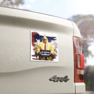 Trump Always Chickens Out Car Magnet Afraid of Kamala
