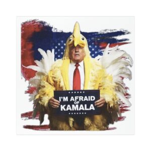 Trump Always Chickens Out Car Magnet Afraid of Kamala