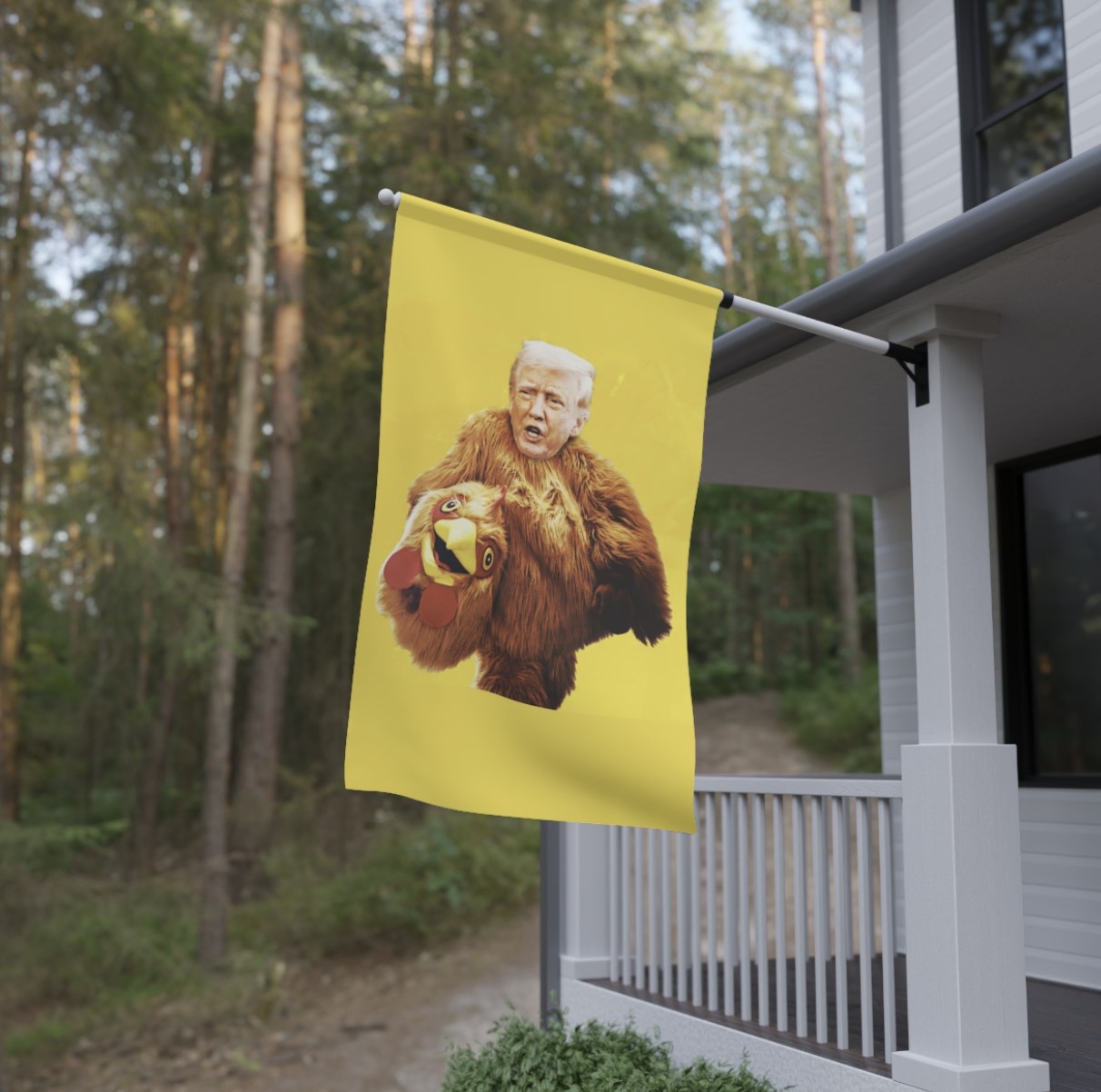 Trump Always Chickens Out Flag