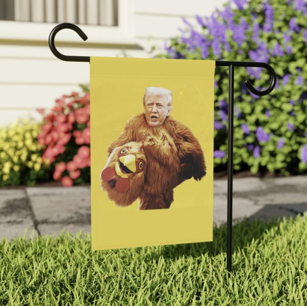 Trump Always Chickens Out Garden Banner