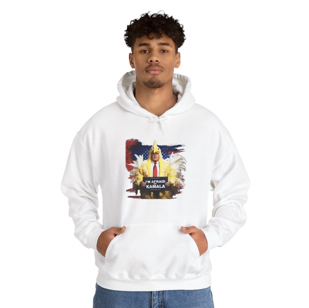 Trump Always Chickens Out Hoodie Afraid of Kamala