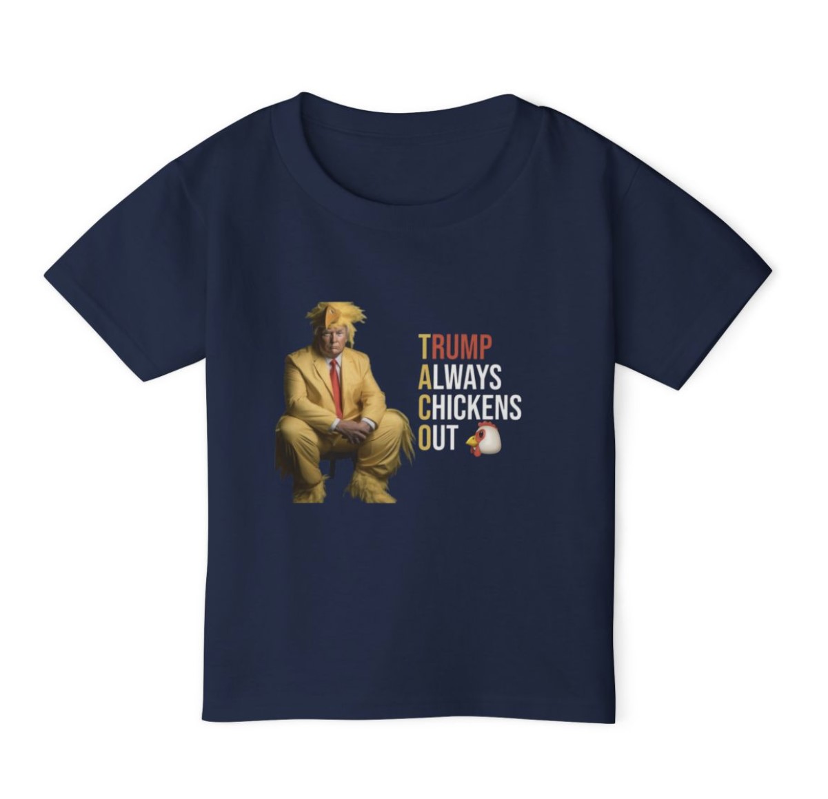 Trump Always Chickens Out Shirt Kids
