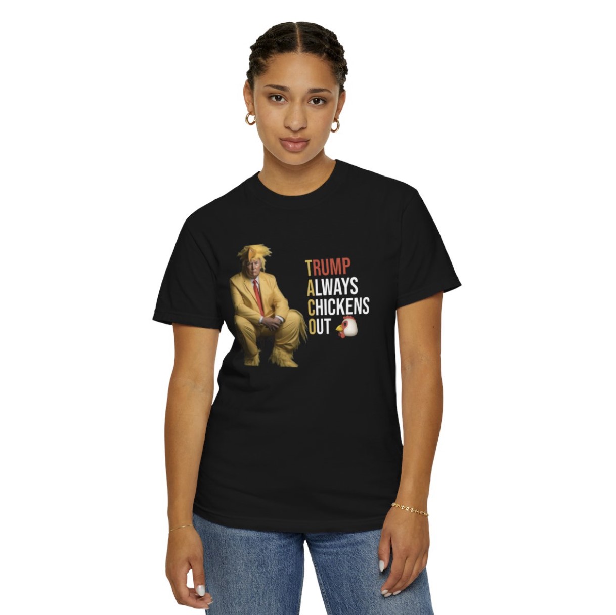 Trump Always Chickens Out Shirt Womens