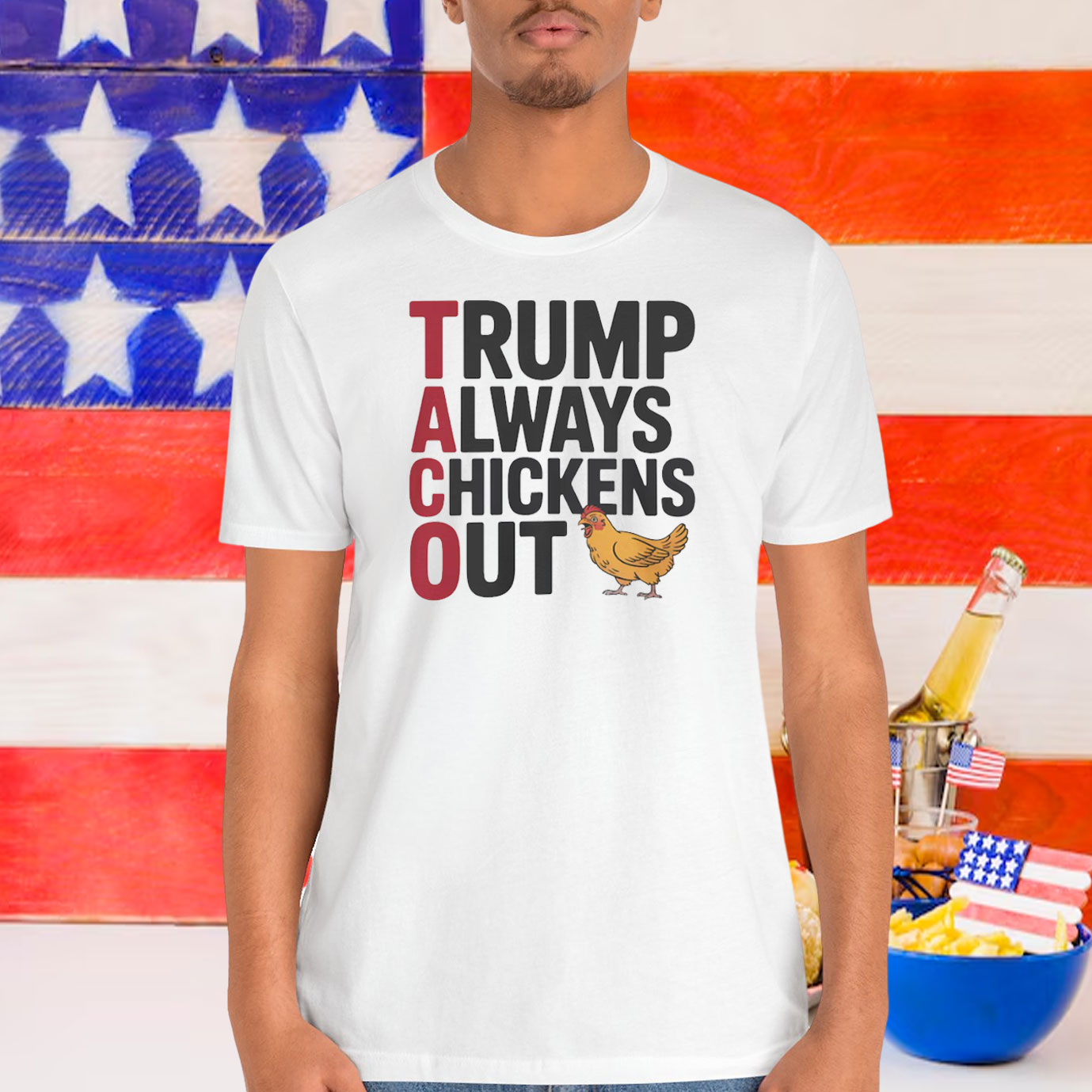 Trump Always Chickens Out Shirts