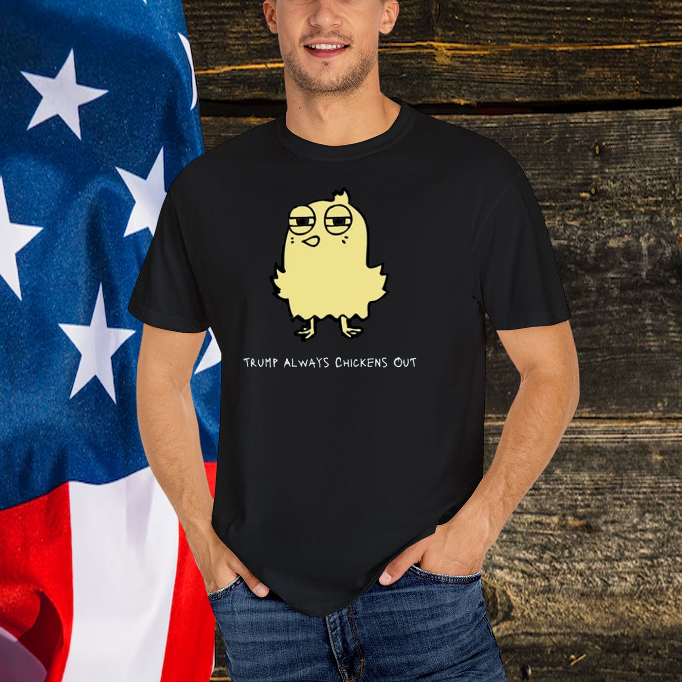 Trump Always Chickens Out T-Shirt