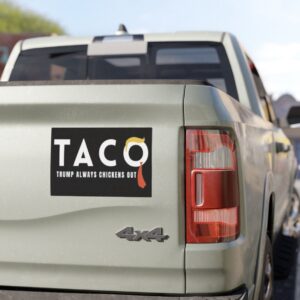 Trump Taco Trade Car Magnet