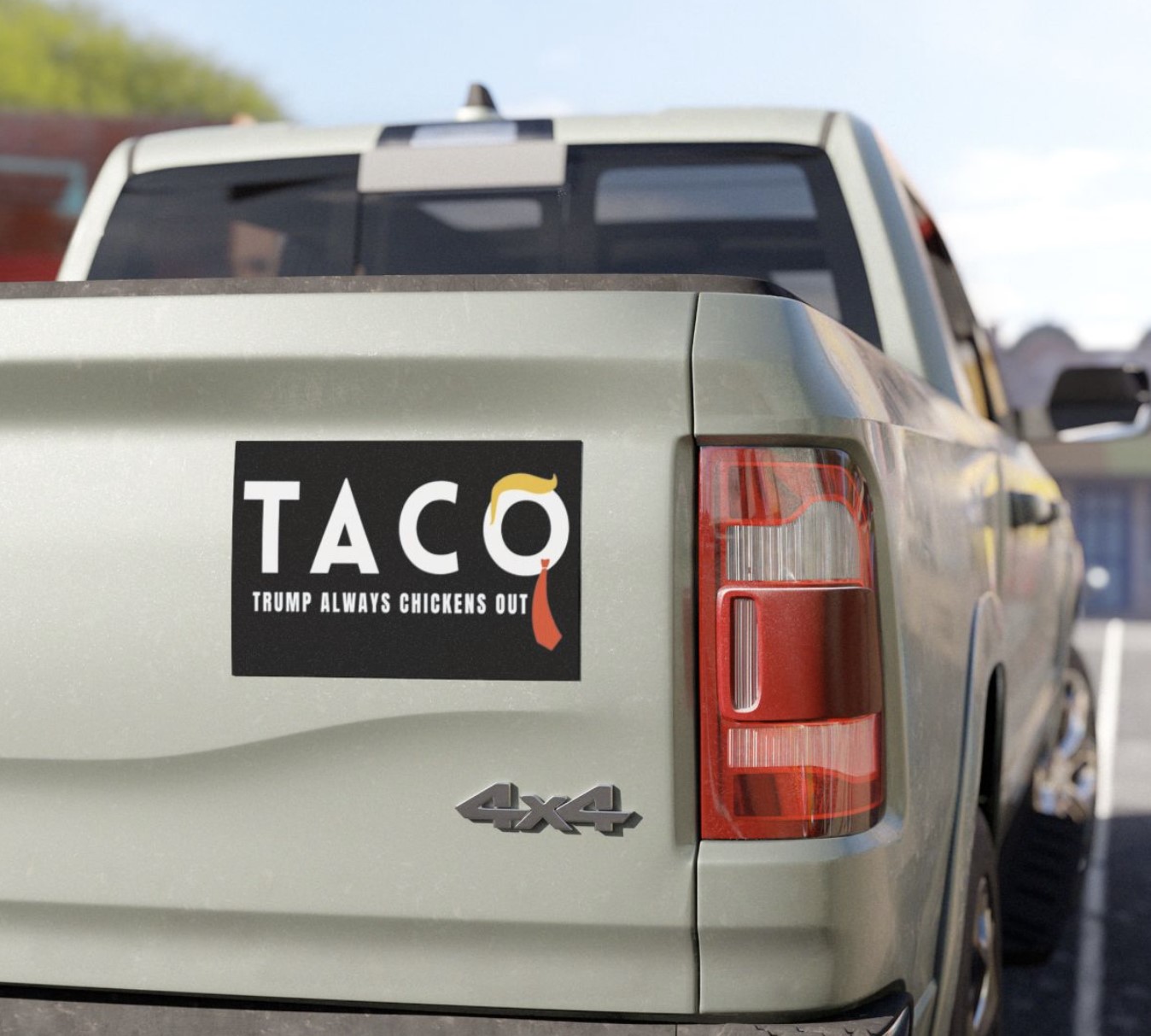Trump Taco Trade Car Magnet