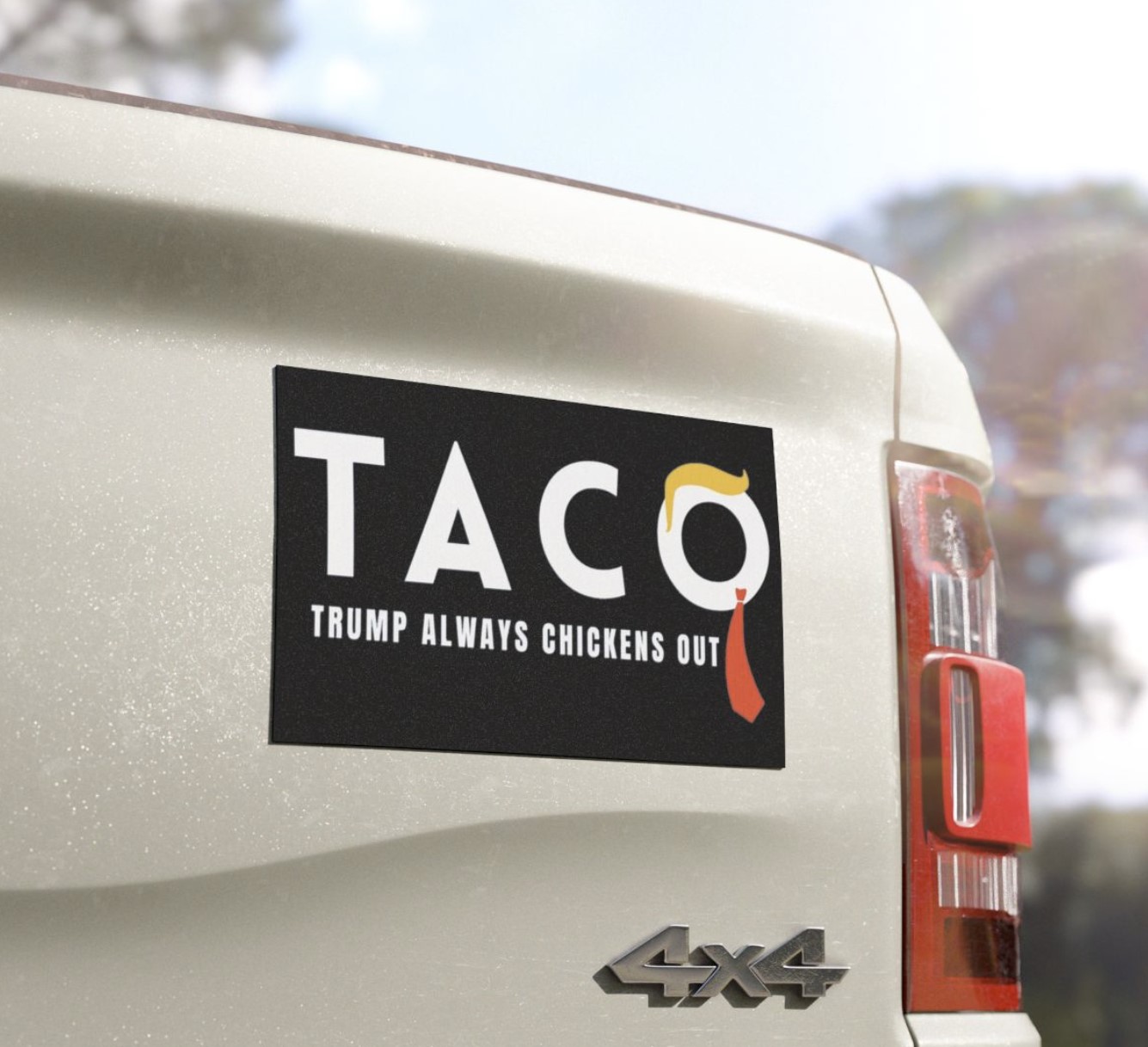 Trump Taco Trade Car Magnet