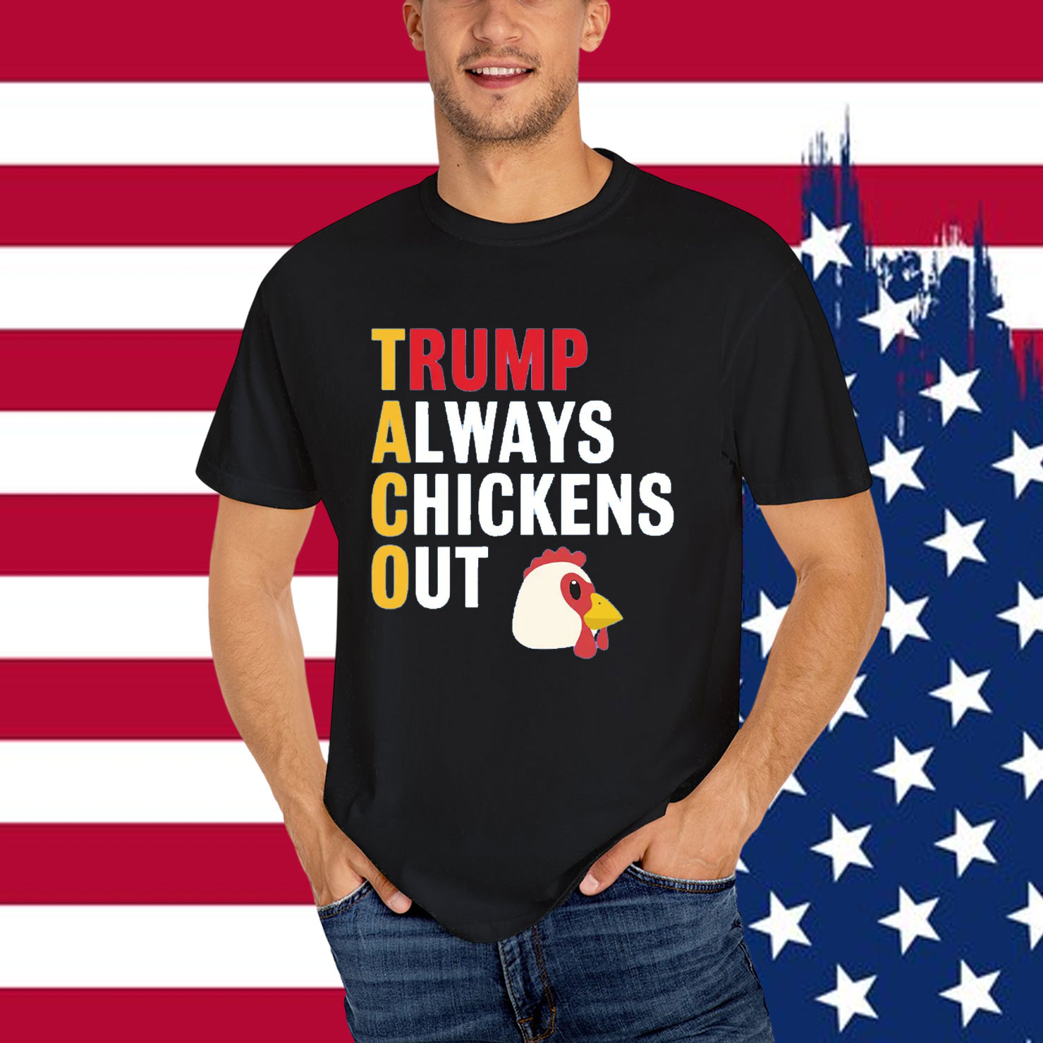 Let's Go Taco Always Chickens Out Funny Shirt