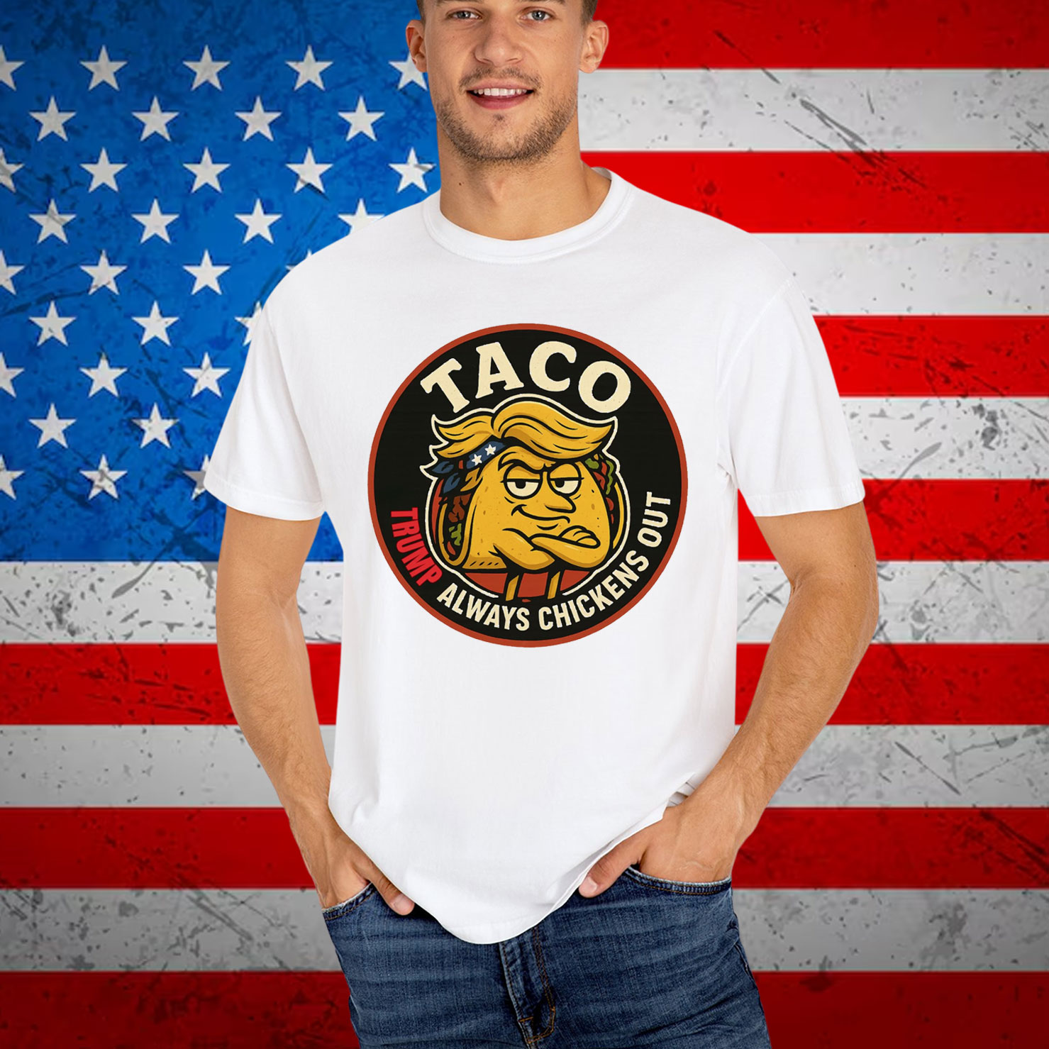 Trump Funny Anti Liberal Taco Chickens Shirt