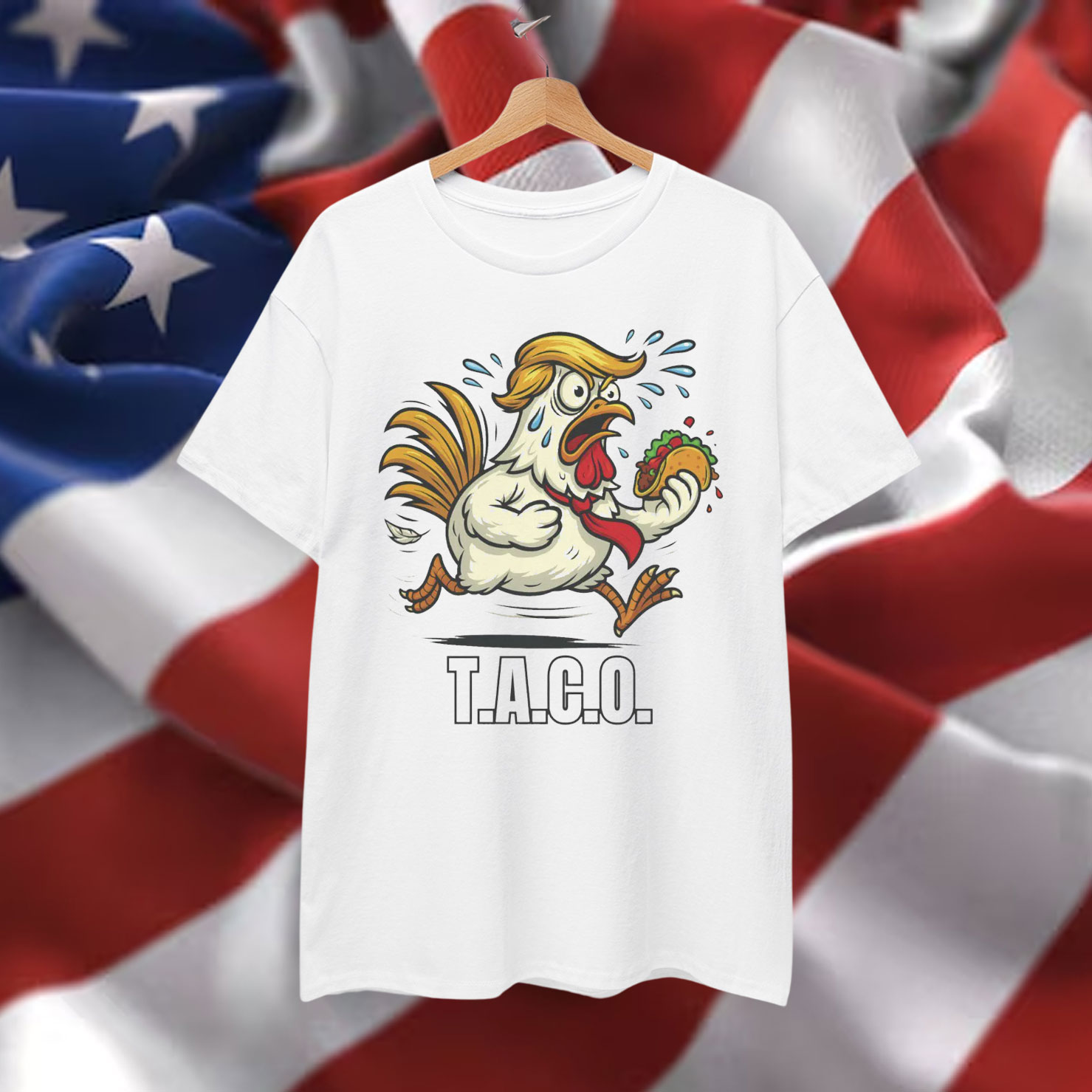 Let's Go Funny Chicken TACO Shirt