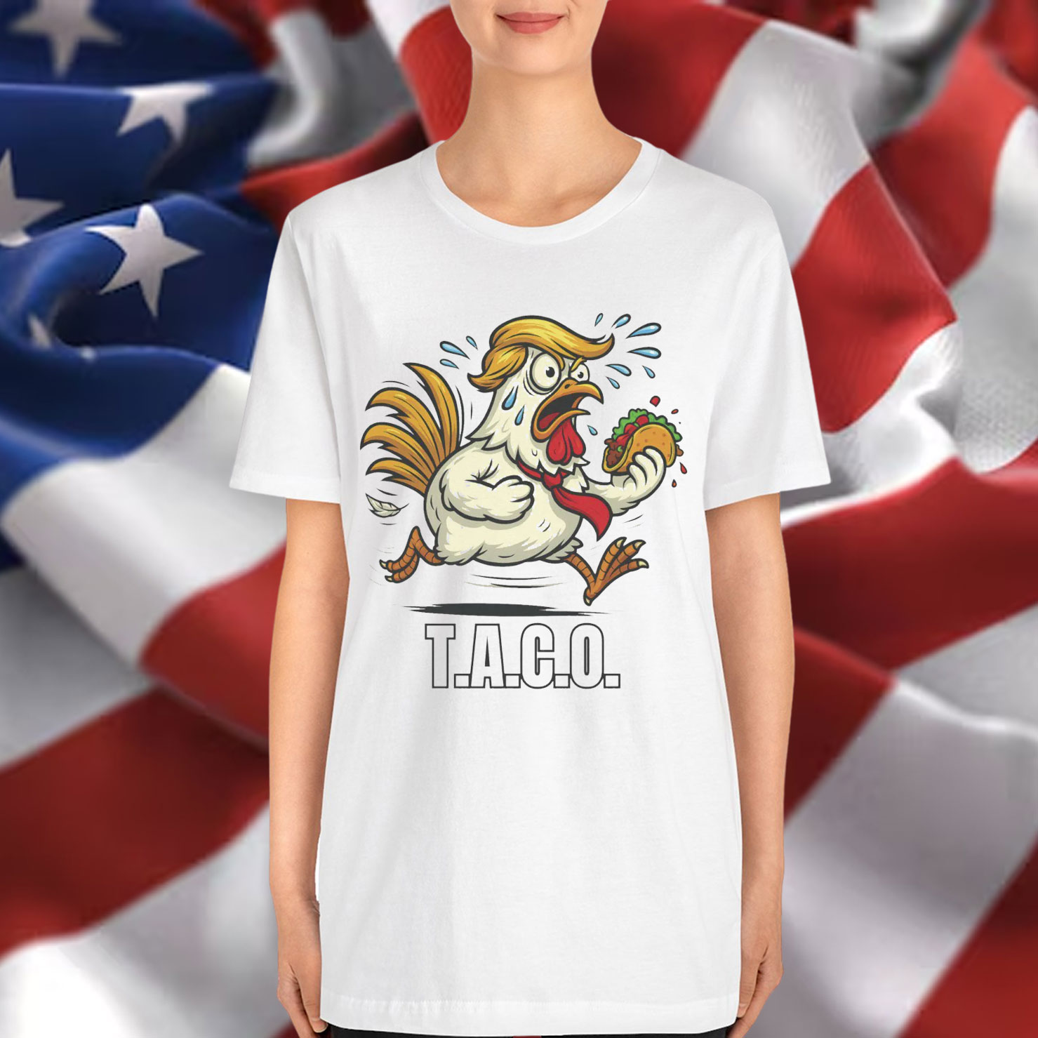 Let's Go Funny Chicken TACO Shirt