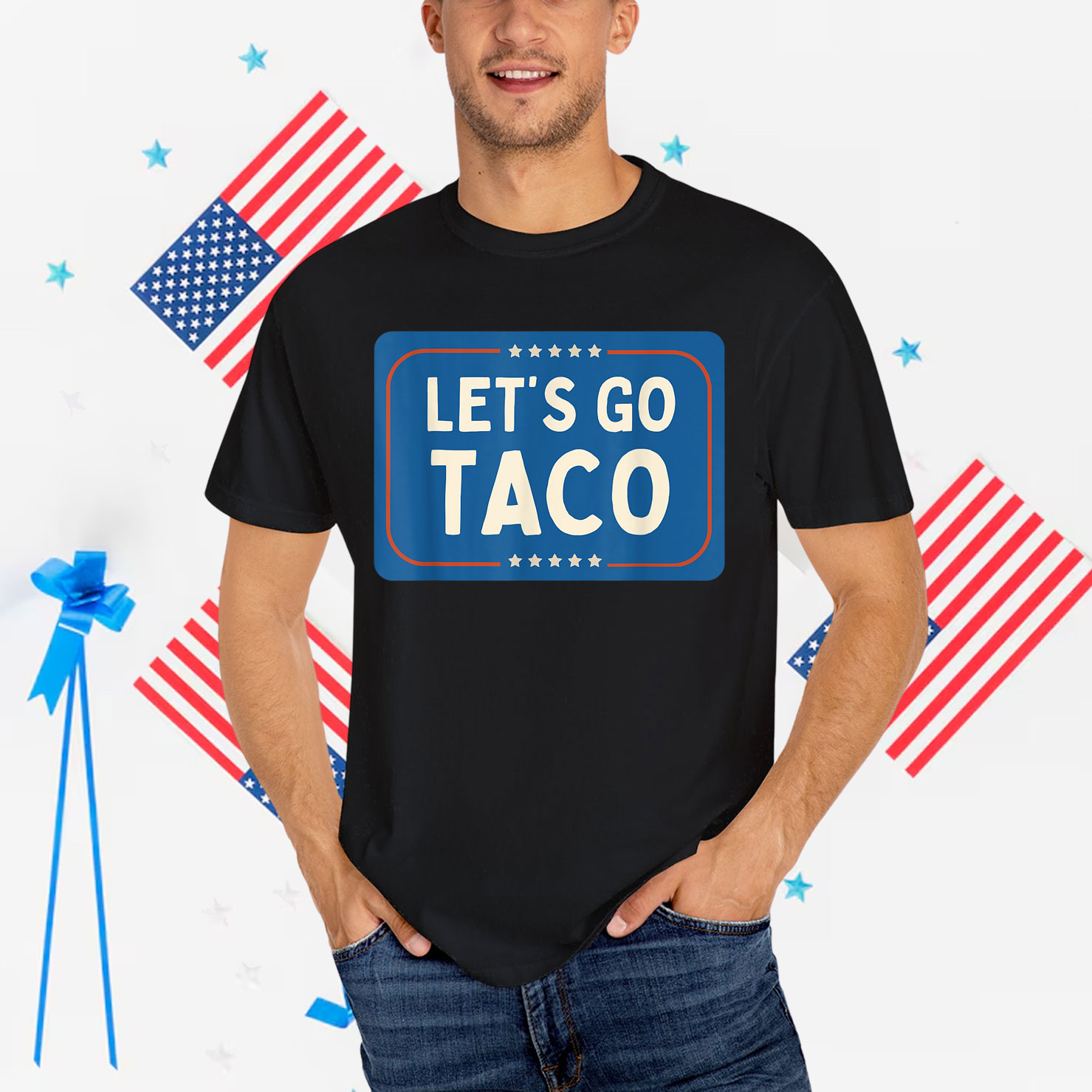 Funny Let's Go Taco Always Man Chickens Out Shirt