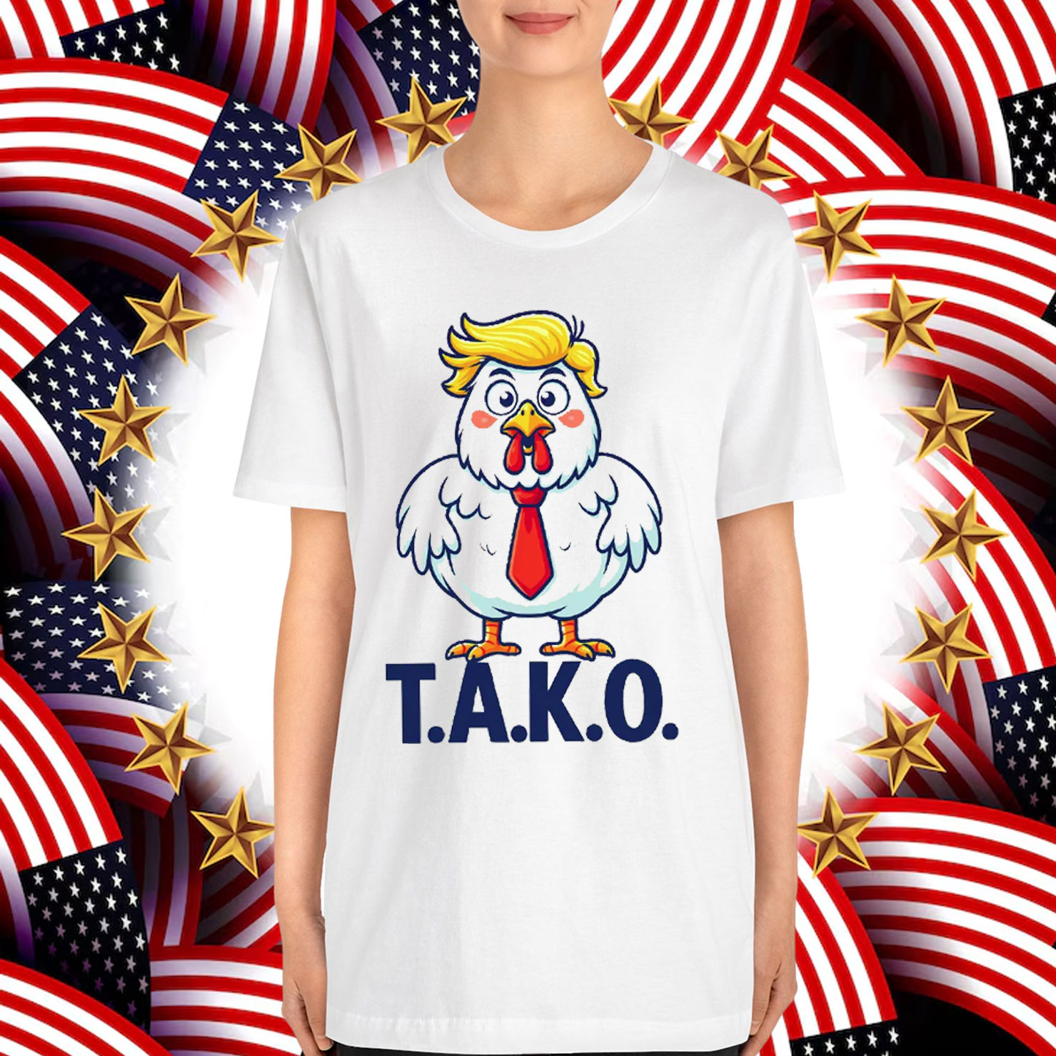 Funny Let's Go Taco Chickens Out Trump Shirt