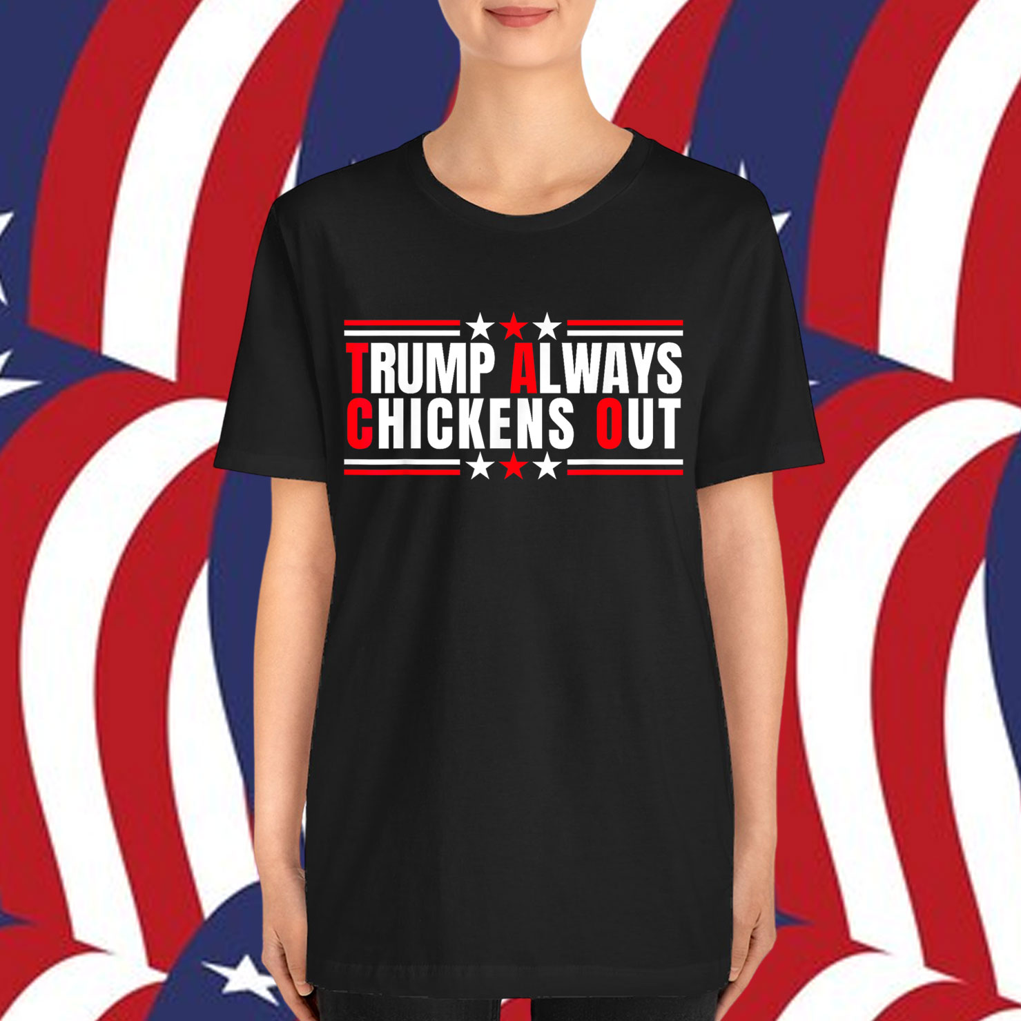 Funny TACO Trump Always Chickens Out Shirt