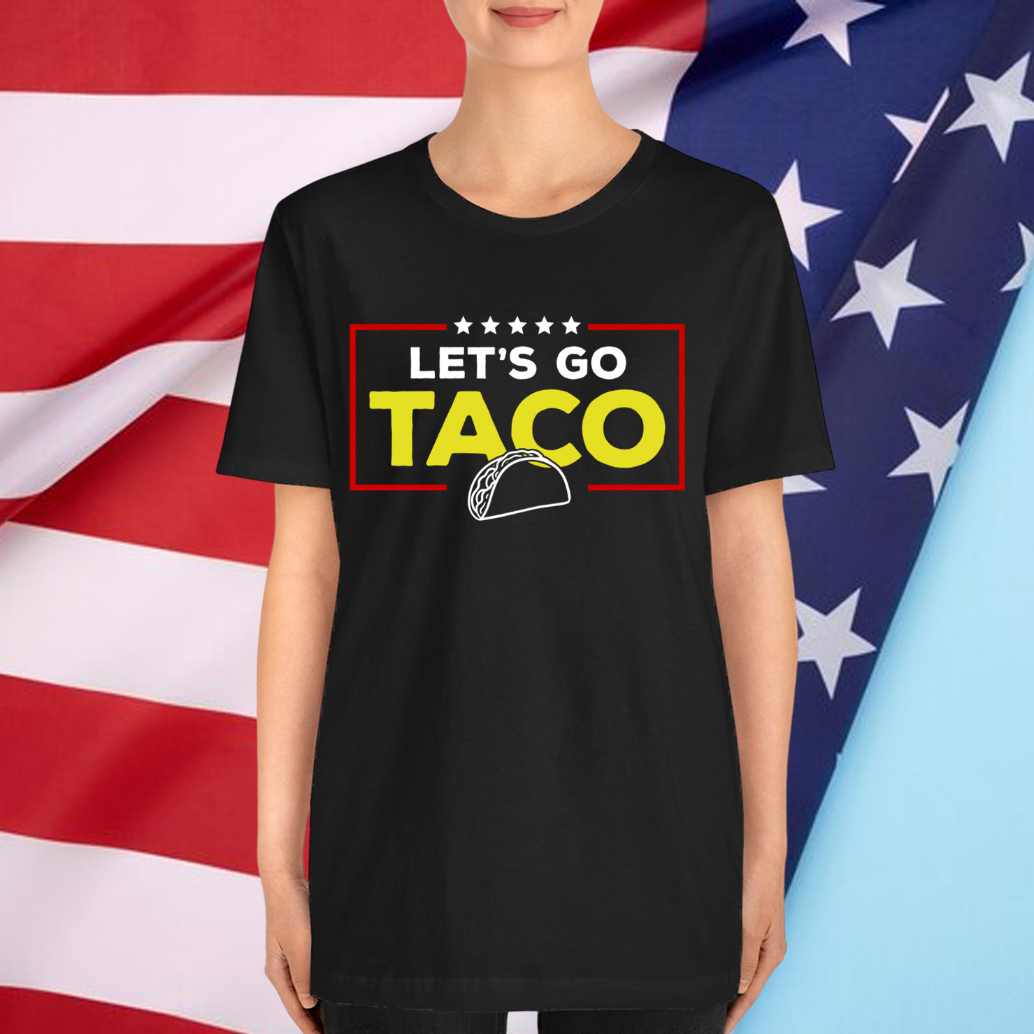 Let's Go Taco Funny Trump Always Chickens Out Shirt