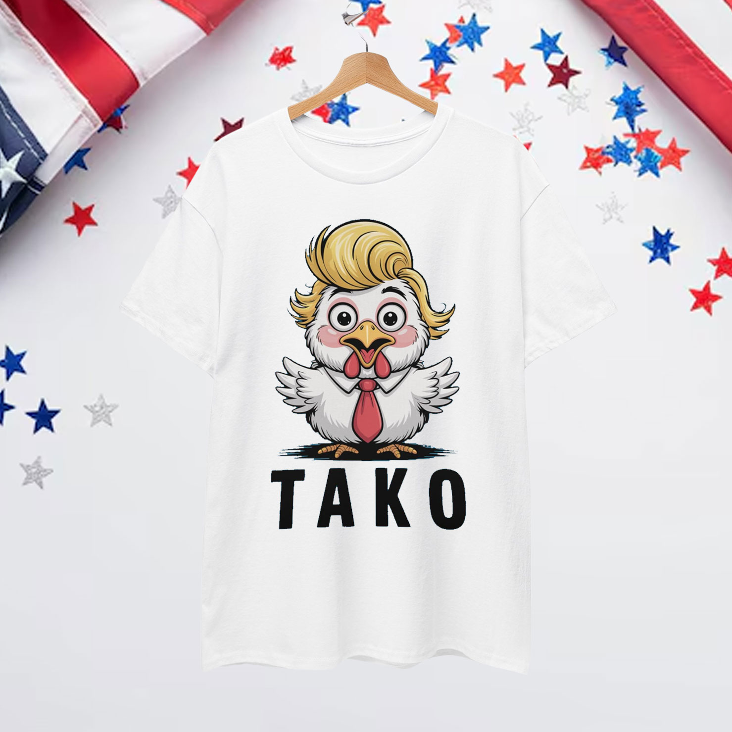 Funny Taco Trump Always Chickens Out Shirt