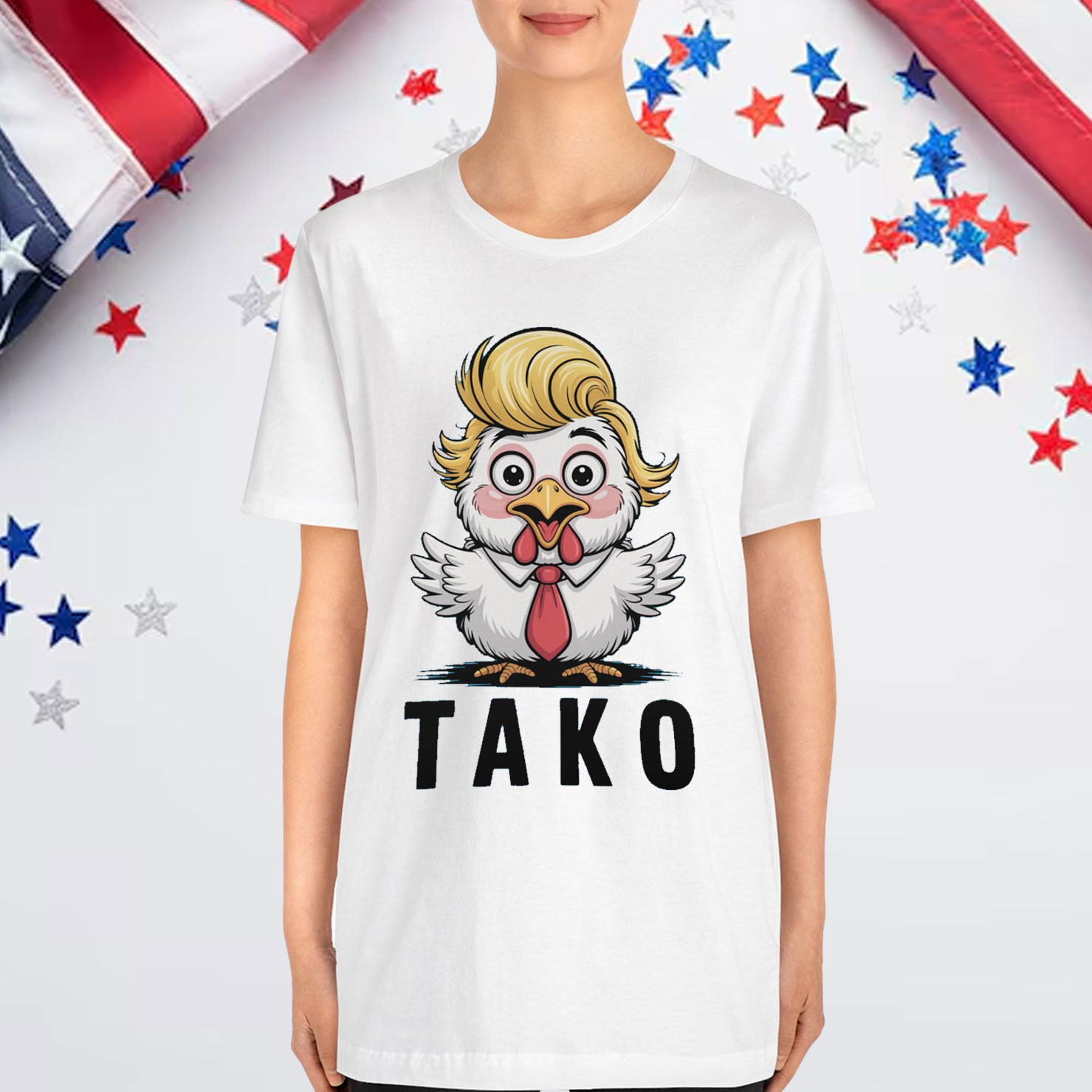 Funny Taco Trump Always Chickens Out Shirt
