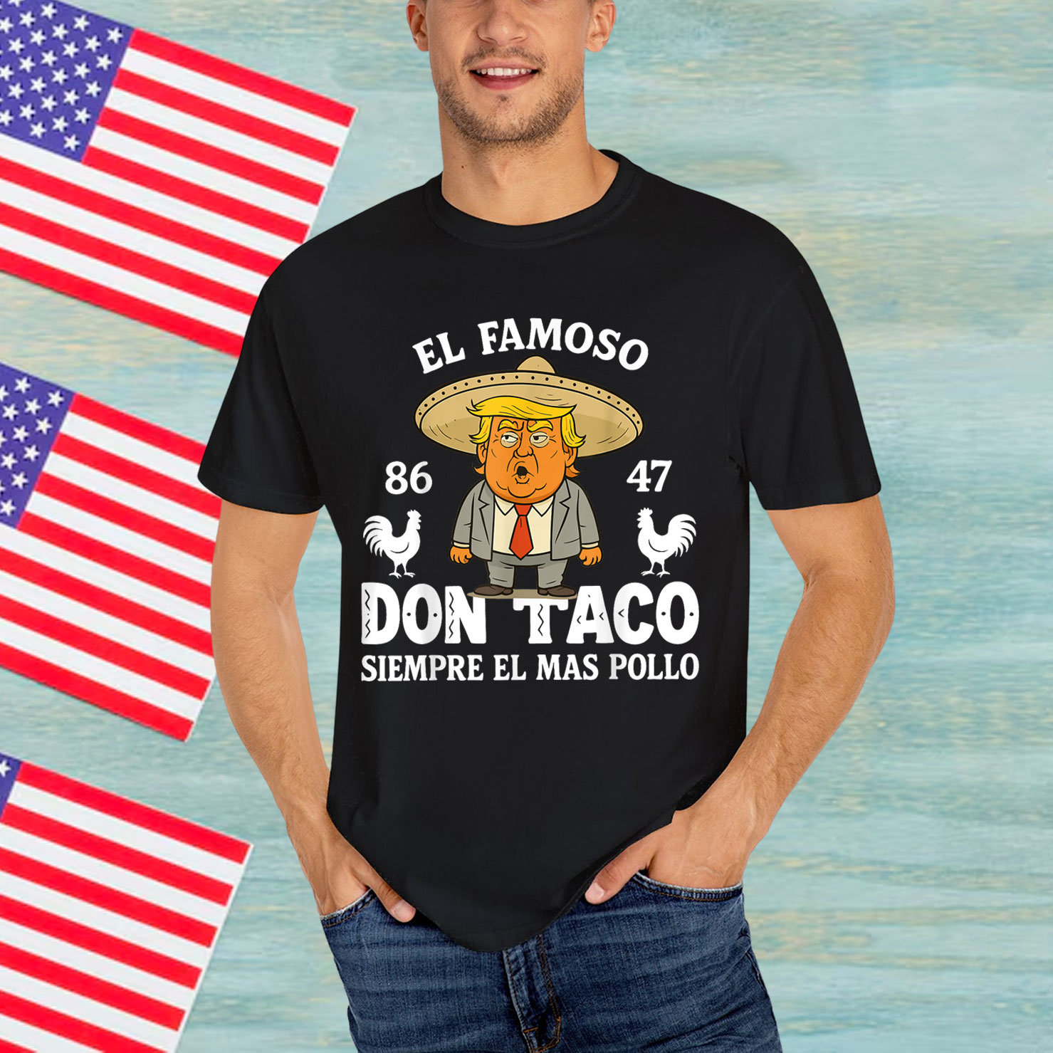 Let's Go Funny Trump Always Chickens Out Shirt