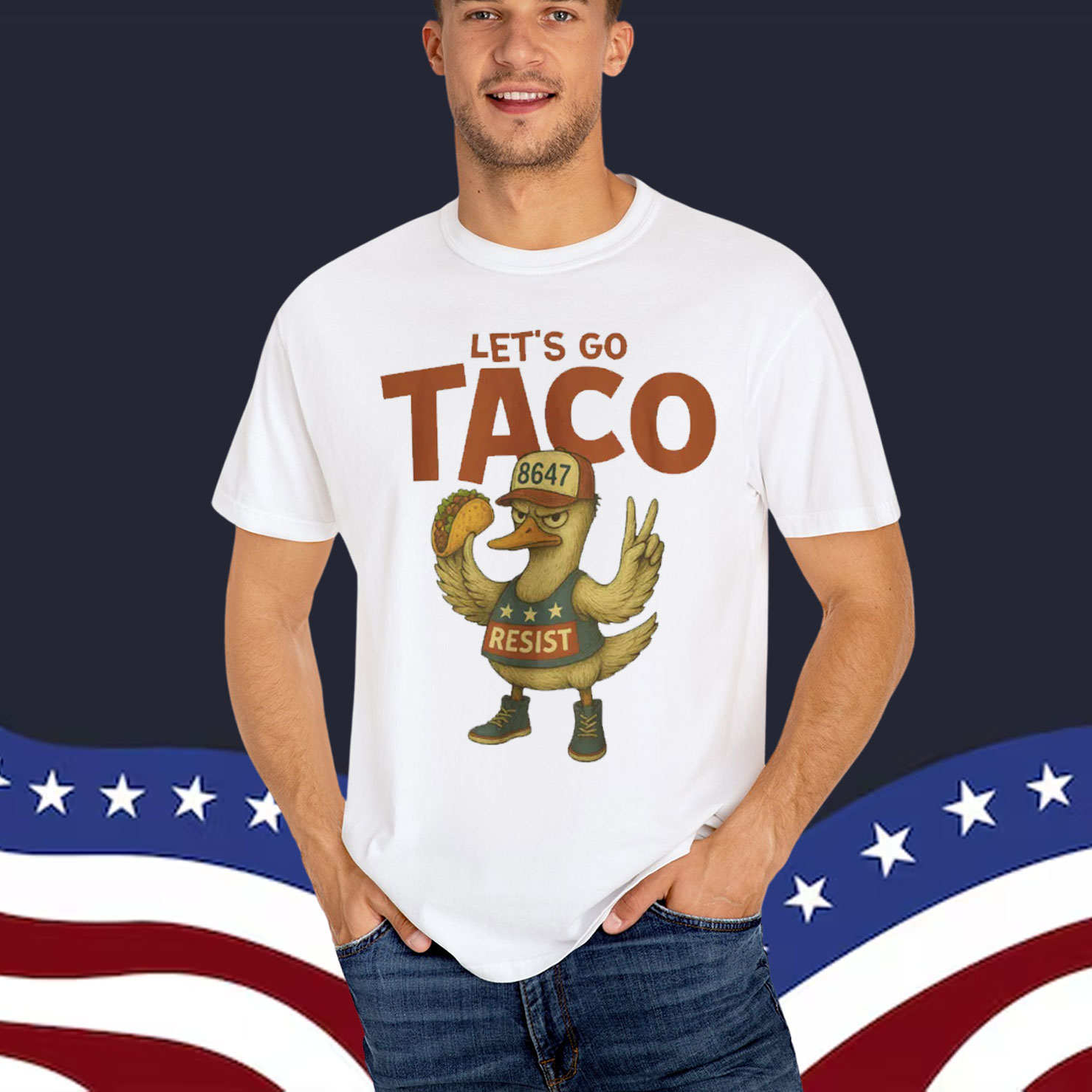 Let's Go TACO Always Chickens Political Out Shirt