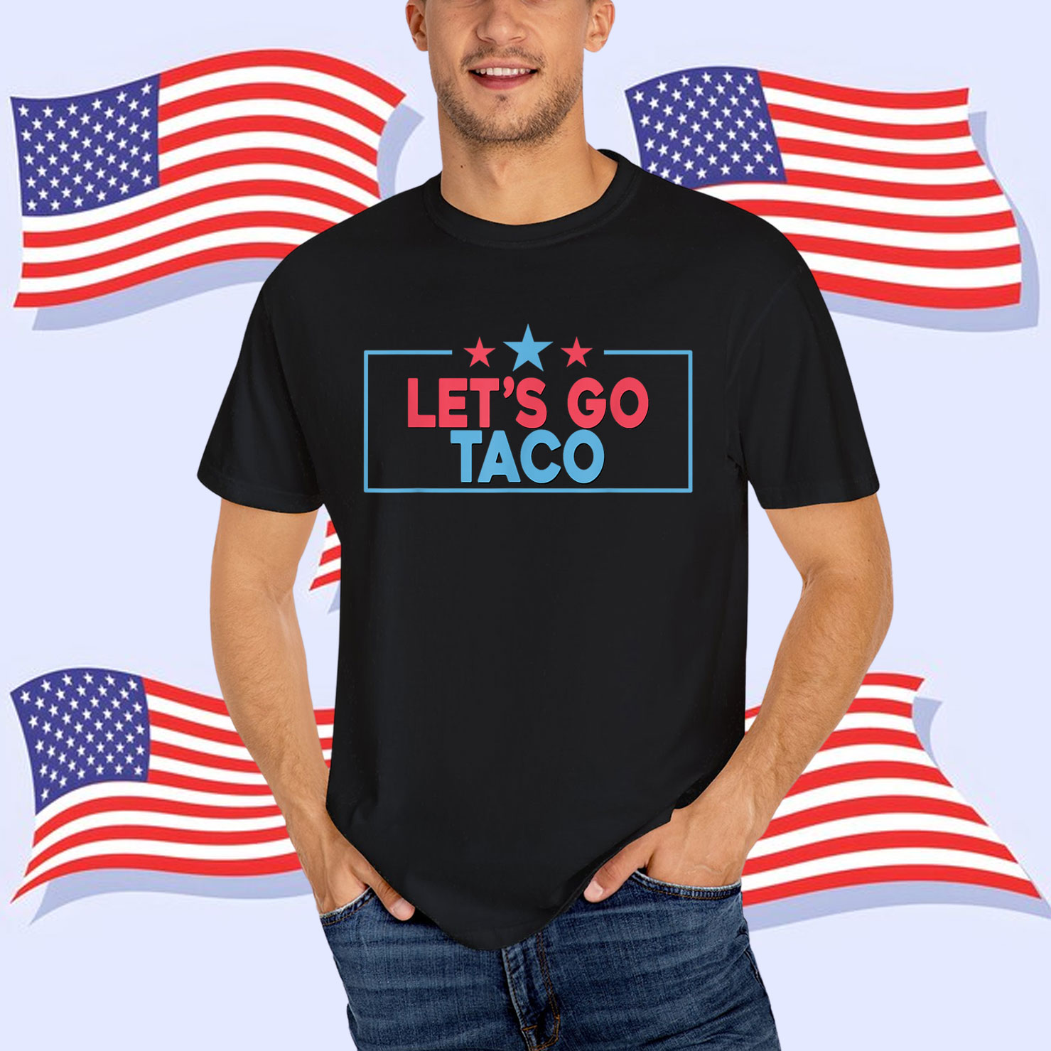 Let's Go Taco Funny Trump Out July Shirt