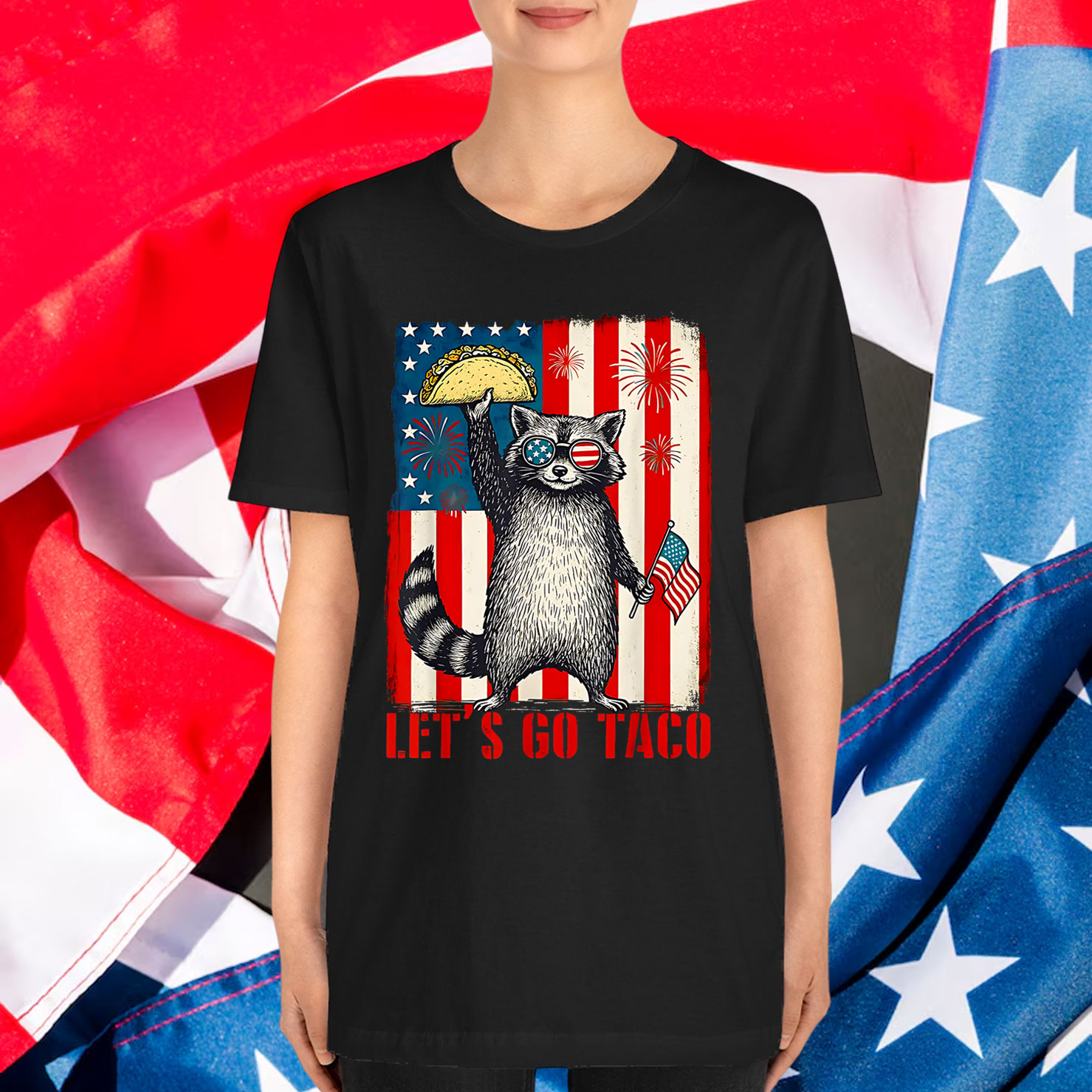 Let's Go Taco Funny Trump Always Chickens Out Shirt