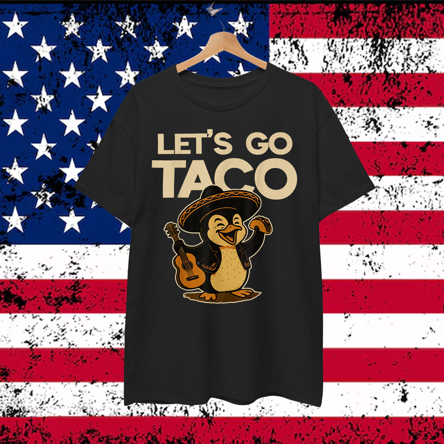 Let's Go Taco Funny Trump Always Chickens Out Mexican Shirt